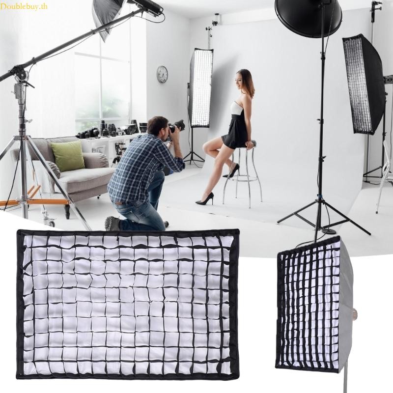Doublebuy Honeycomb Grid Mesh Soft Light Box สําหรับการถ่ายภาพในสตูดิโอ Softbox Grid