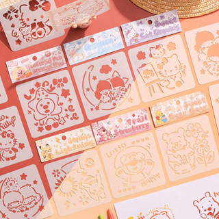 สีแฟนตาซีหนังสือพิมพ์ที่เขียนด้วยลายมือแม่แบบภาพวาดกลวงข้ามพ…