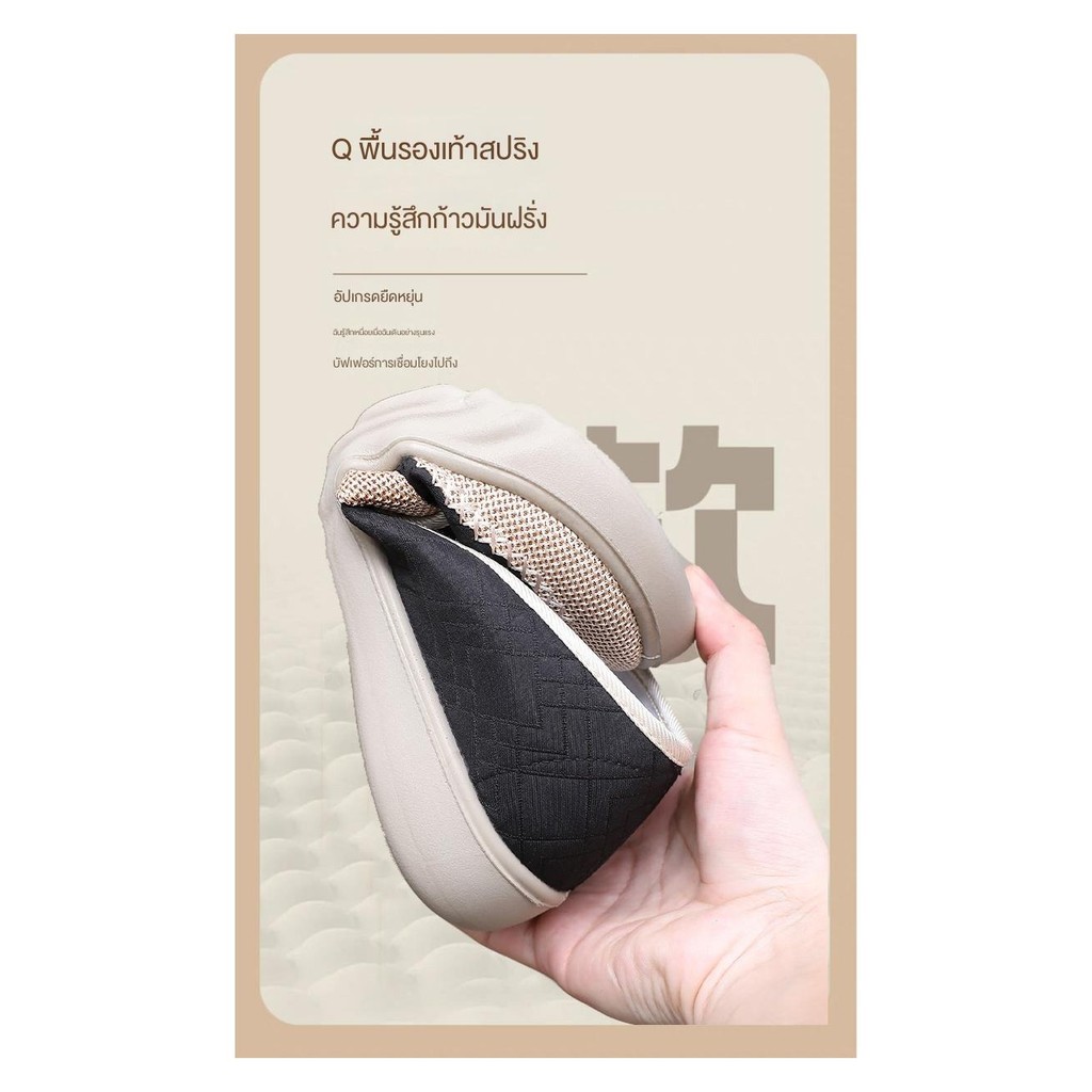 Cadia ฤดูร้อนสไตล์ใหม่รองเท้า Breathable Slip-On แฟชั่น All-Match รองเท้าแม่ Soft Sole สบายสบายๆเก่าปักกิ่งรองเท้าผ้า
