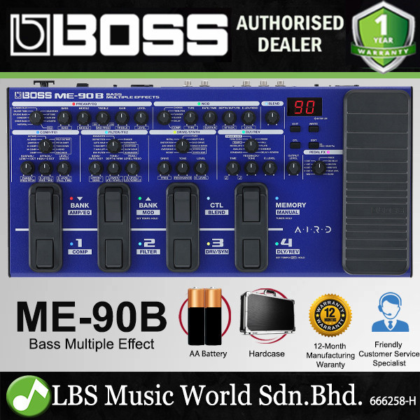 โปรเซสเซอร์ Boss ME-90B Bass Guitar Multi Effect (ME90B)