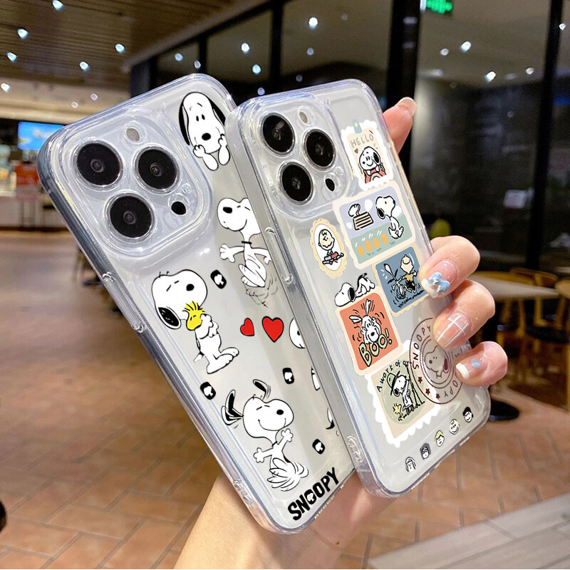 Kawaii Snoopy สําหรับ VIVO V40 V30E V29E Y03 Y28S Y18 Y75 Y200 Y100 Y02 Y36 Y27 Y76 Y28 Y55 Y33S Y74