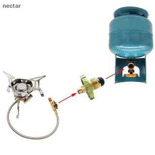 TAR LPG Tank Converter แก๊สเตาเชื่อมต่อปฏิบัติสังกะสีอัลลอยด์ LPG ถังอะแดปเตอร์อุปกรณ์ N