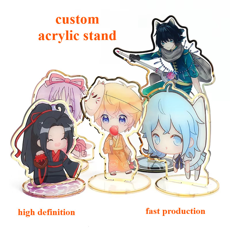 Custom พิมพ์อะคริลิค Standee ขายร้อน No MOQ อะนิเมะการ์ตูนพวงกุญแจ As ของขวัญ