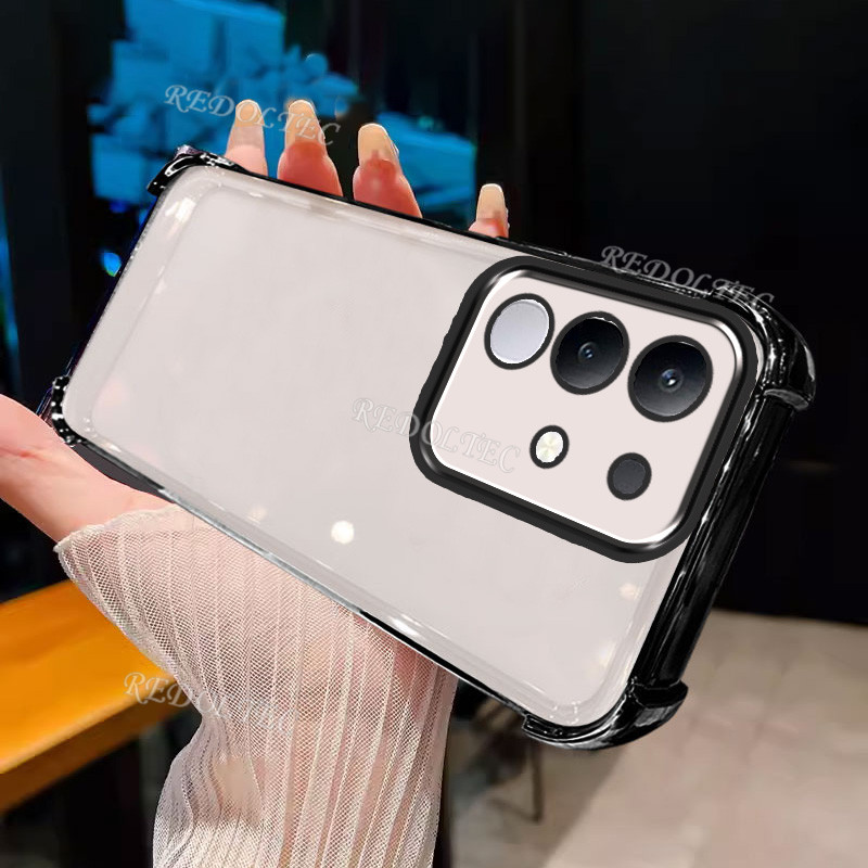 เคส VIVO Y29 4G 2025 ออกแบบใหม่สี่มุมกันกระแทกปลอกโปร่งใส VIVO Y29 Y 29 4G Ultra Thin Soft โทรศัพท์ฝ