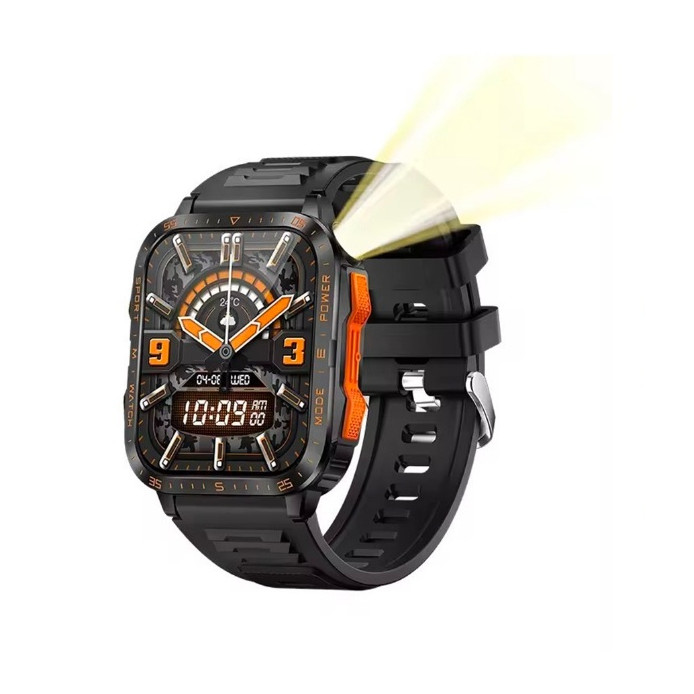นาฬิกาอัจฉริยะ Kawa K79 ใส่ว่ายน้ำได้ 3ATM ไฟฉาย LED Smart watch วัดอัตราการเต้นหัวใจ กันน้ำ วัดแคลลอรี่