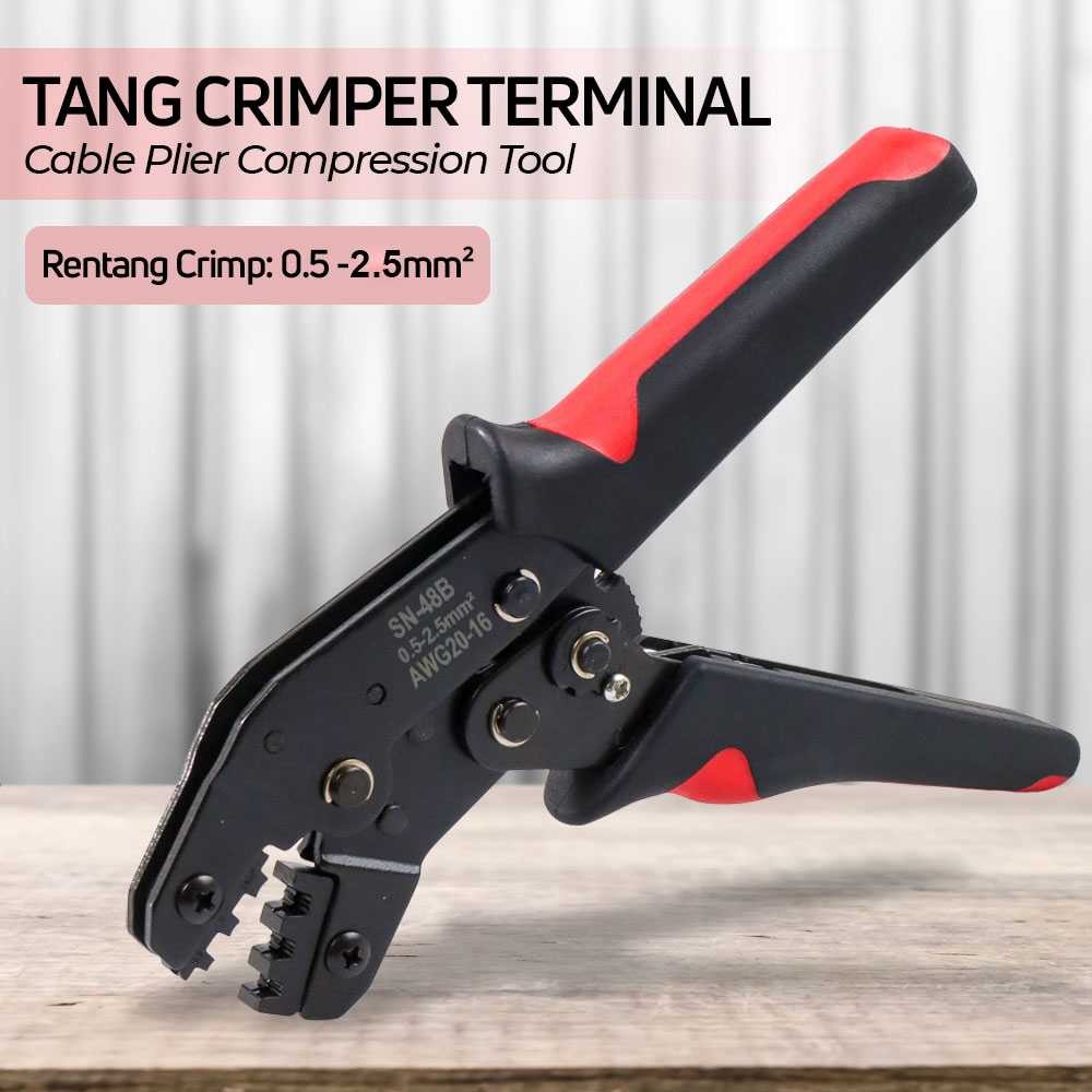 Crimper Terminal Cable Plier เครื่องมือบีบอัด - SN-48B