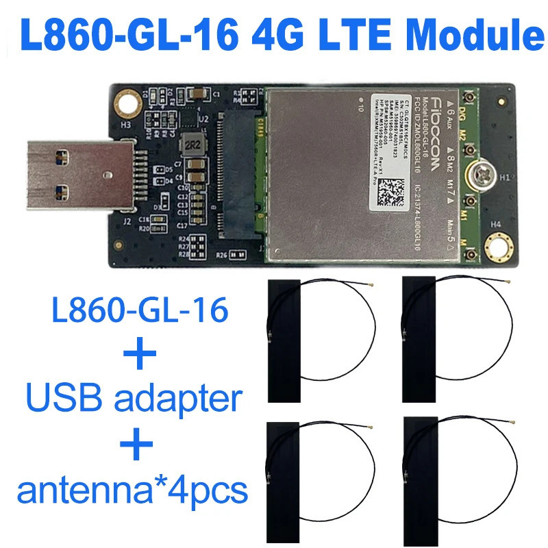 Fibocom L860-GL-16 CAT16 multimode LTE WCDMA โมดูลเครือข่ายทั่วโลก M52040-005 NGFF M.2 สําหรับ HP El
