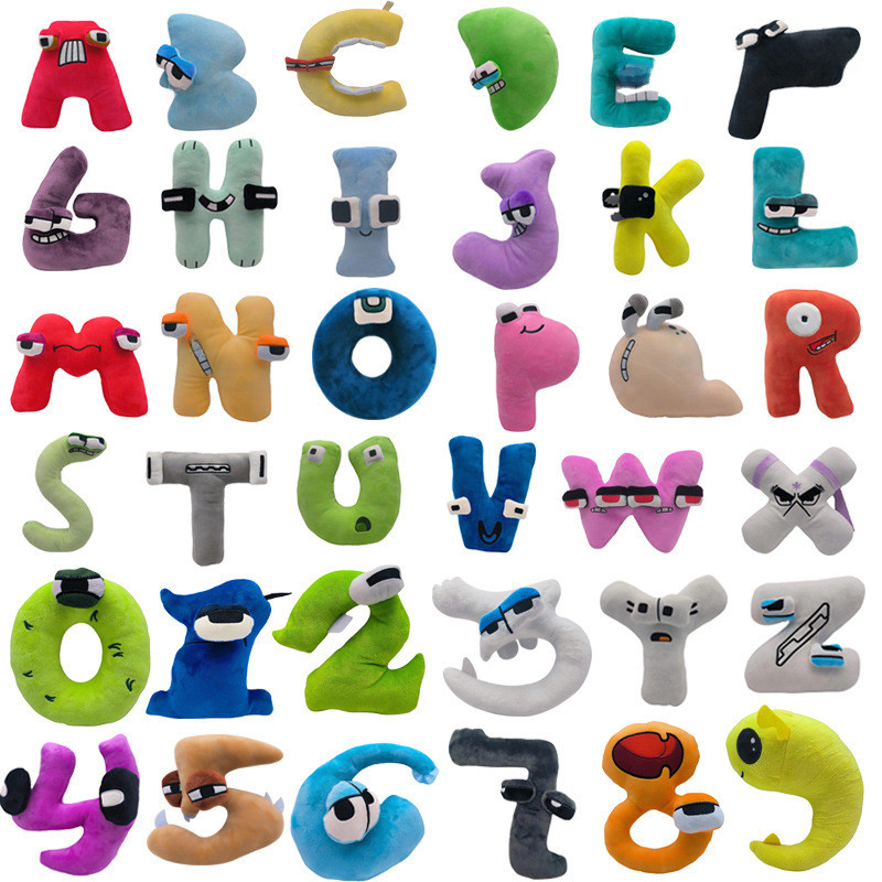 ตำนานตุ๊กตาตัวอักษร numberlore ของเล่นเด็กตุ๊กตาตัวเลขตรัสรู้ alphabetlore