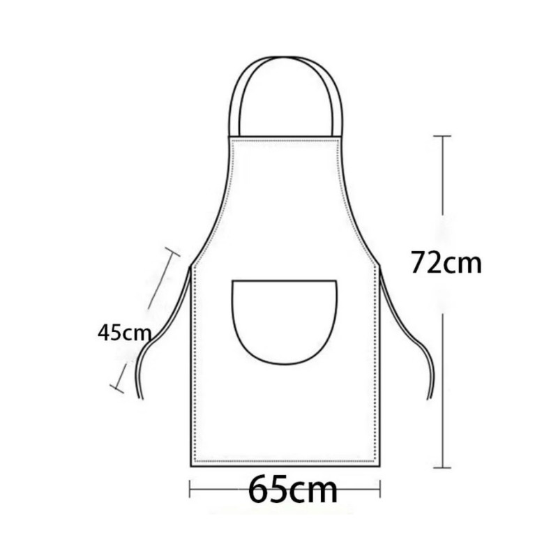 ชุดกันเปื้อน ผ้ากันเปื้อนสำหรับใช้ในบ้าน  ผ้ากันเปื้อนลายผลไม้ ผ้ากันเปื้อนกันน้ำกันน้ำมันสีสันสดใส - รูปที่ 7
