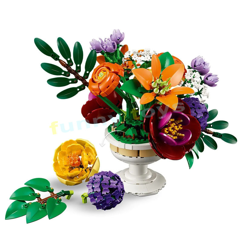 10345 การจัดดอกไม้อาคารบล็อกพฤกษศาสตร์คอลเลกชันของขวัญของเล่นสําหรับเด็กผู้ชายและเด็กผู้หญิง - รูปที่ 2