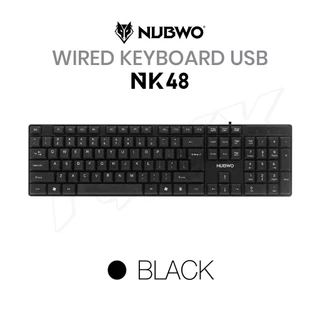 คีย์บอร์ด มีสาย NUBWO NK-48 ภาษาไทย+อังกฤษ Keyboard USB เหมาะสำหรับทำงาน หรือเล่นเกม ปุ่มชัด สีชัด