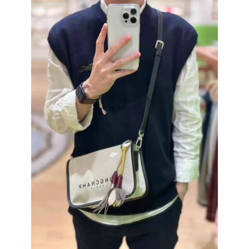 Essential TOILE กระเป๋าหญิงขนาดเล็กหนึ่งไหล่ Crossbody กระเป๋าสี่เหลี่ยมเล็ก LX250224