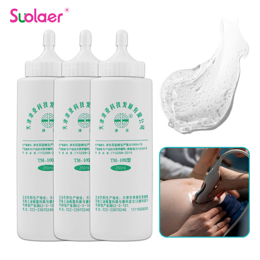 250ml เจลนําไฟฟ้าสําหรับ EMS RF Face Body Beauty Machine Pressotherapy อุปกรณ์กายภาพบําบัด Ultrasonic Coupling Agent