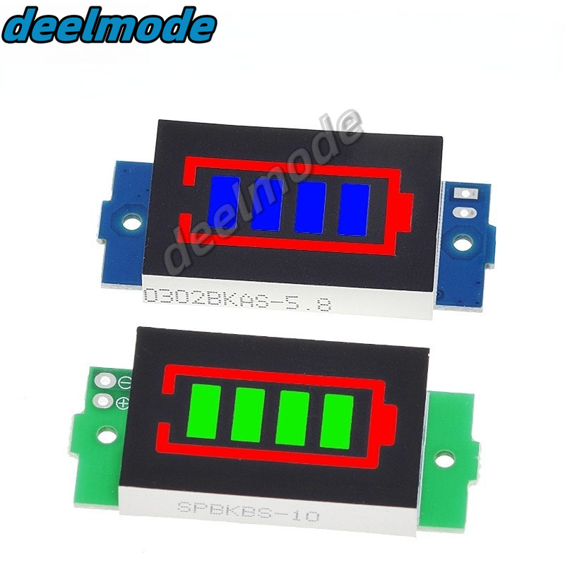โมดูลทดสอบความจุแบตเตอรี่ลิเธียม 1S 2S 3S 4S Single 1-8S Single 3.7V 4.2V หน้าจอสีฟ้า สําหรับยานพาหนะไฟฟ้า