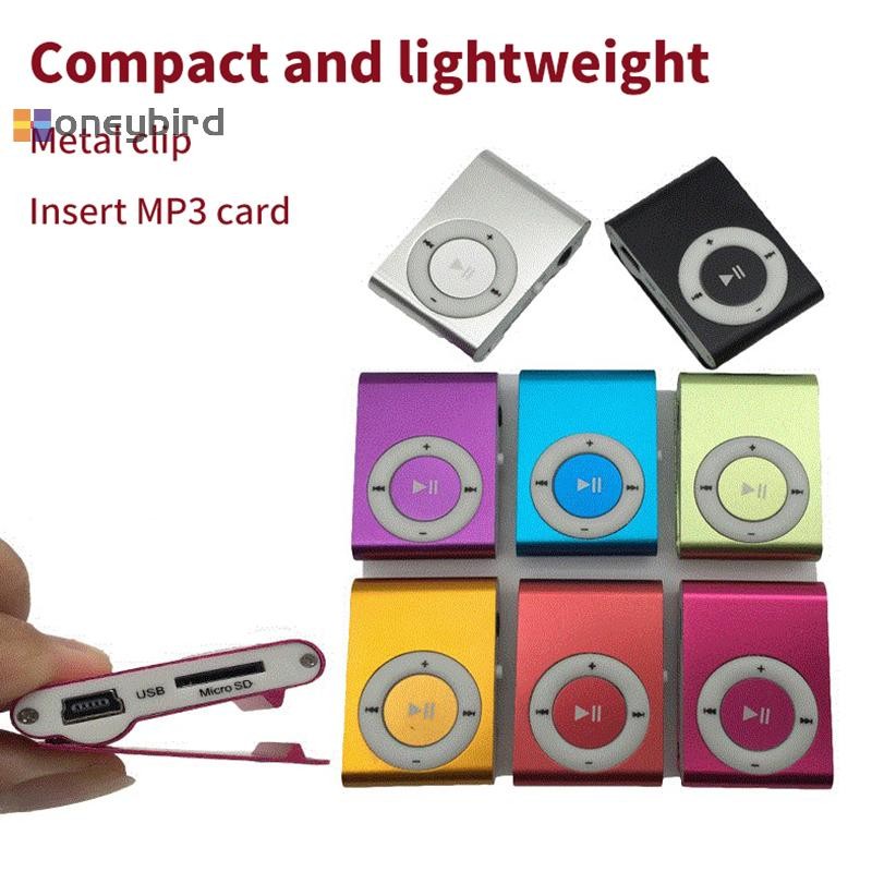 Honeybird Mp3 เครื่องเล่นเพลง Media คลิปโลหะนักเรียน Walkman ของขวัญแบบพกพา Usb Mp3 เครื่องเล่น Walk
