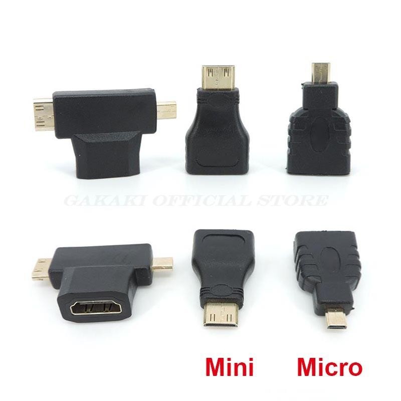 Mini Male Micro HDMI เข ้ ากันได ้ กับชายหญิงอะแดปเตอร ์ แปลงสําหรับสาย HDTV THK1