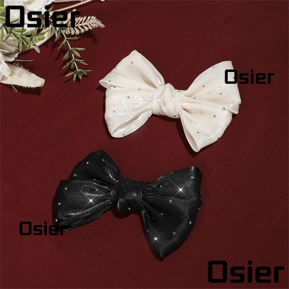 Osier1 หัวเข็มขัดผ้า ประดับโบว์ สําหรับตกแต่งรองเท้าเจ้าสาว งานแต่งงาน DIY