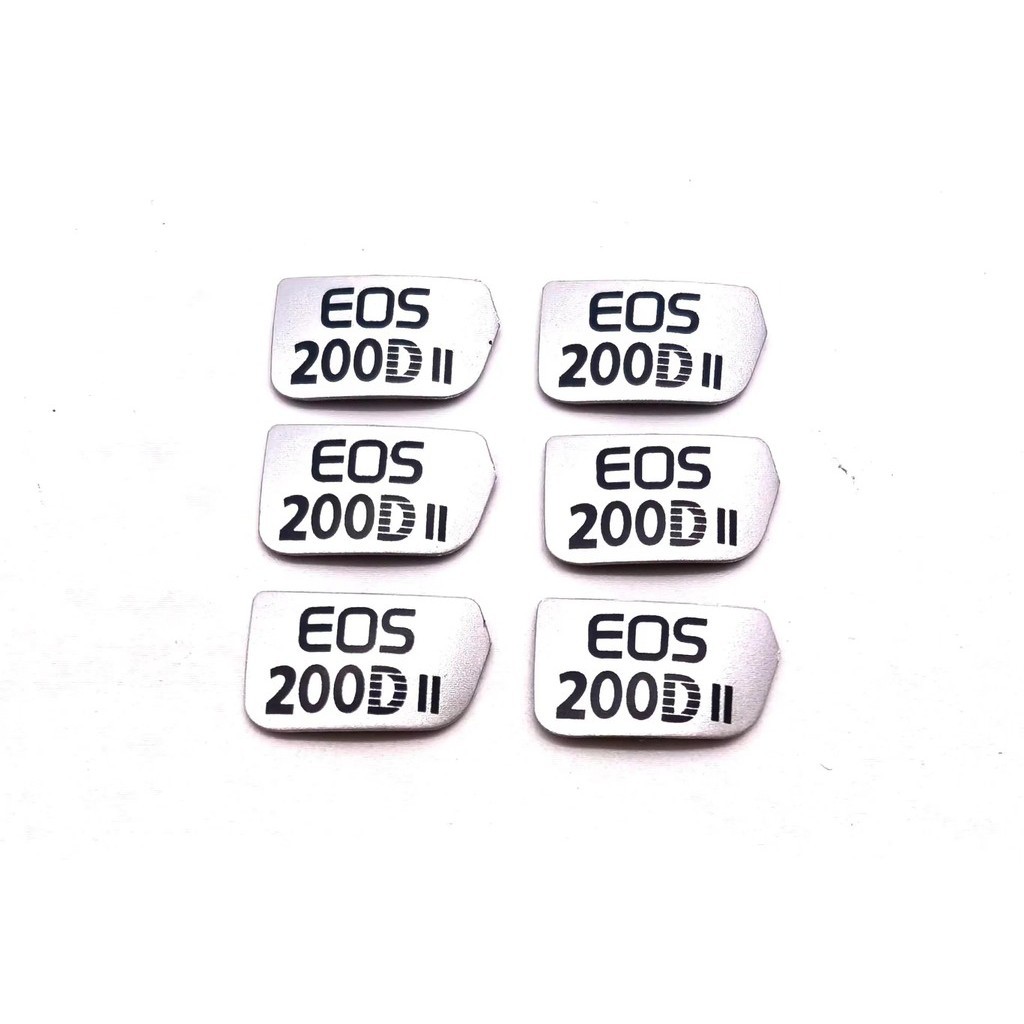 1PCS ใหม่สําหรับ Canon 200DII 200D รุ่นที่สอง ป้ายสีขาวสีดํา ป้ายป้าย ยี่ห้อ frout cover โลโก้อะไหล่ซ่อม
