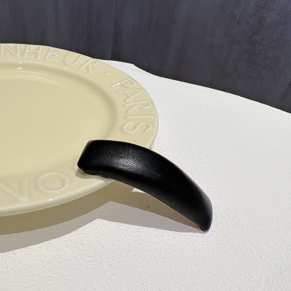 กิ๊บติดผม หนัง PU ประดับฟองน้ํา แบบเรียบง่าย สไตล์เกาหลีเรโทร สําหรับผู้หญิง - รูปที่ 4