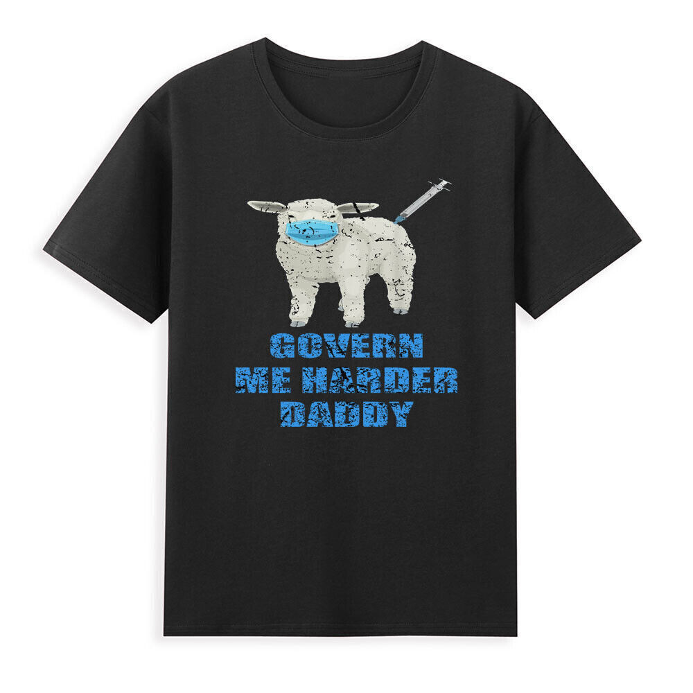เสื้อยืด พิมพ์ลาย Sheeple Anti Vaccine Govern Me Harder Daddy สําหรับผู้ชาย