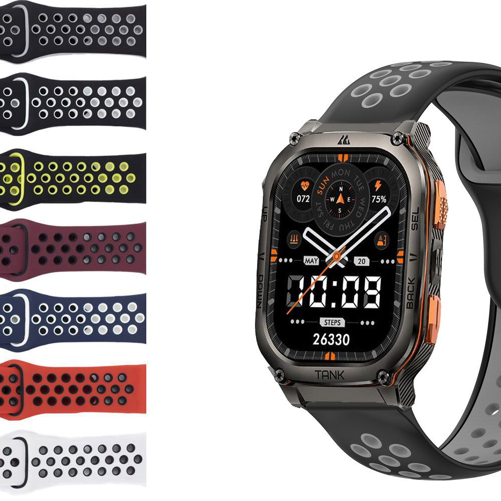 สายนาฬิกาข้อมือ ซิลิโคนนิ่ม แบบเปลี่ยน สําหรับ Kospet Tank M3 Ultra M2