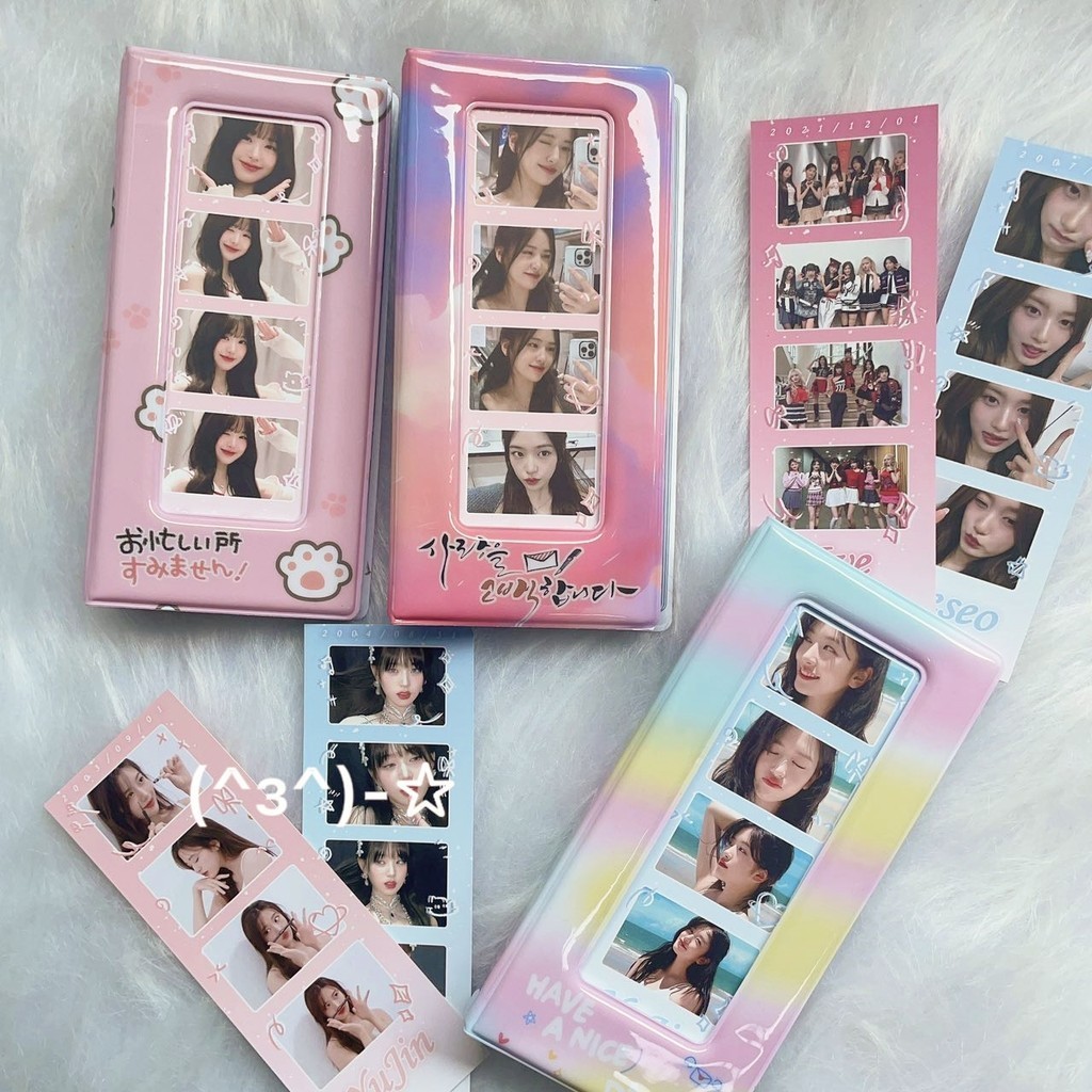 40pocket Ins อัลบั ้ มภาพสไตล ์ เกาหลี Life Four Grid Card Case Kpop Idol Photocards Protection Book Collection
