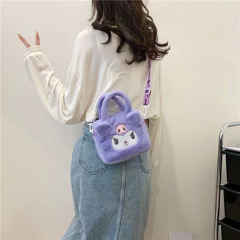 SANRIO กระเป๋าถือ กระเป๋าสะพายไหล่ ลาย My Melody น่ารัก สําหรับผู้หญิง