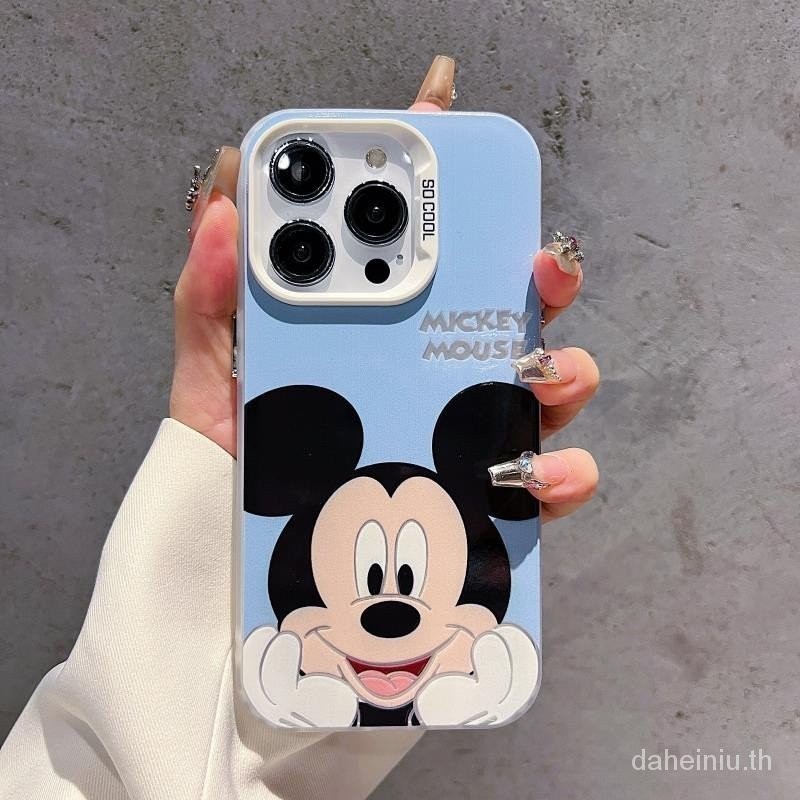 Cvjy เคสโทรศัพท์มือถือ ซิลิโคนแข็ง กันกระแทก ลายมิกกี้ มินนี่น่ารัก แฟชั่น สําหรับ iPhone 11 12 13 14 15 Pro Max 11 12 13 14 15.11pm 12pm 13pm 14pm 15pm