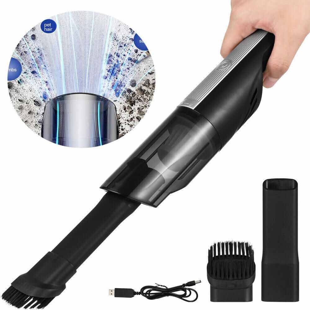 Cordless Car Vacuum Cleaner with Hepa Filter | Wet | Dry |USB |Wireless Car/Mini/Desktop Vacuum Cleaners