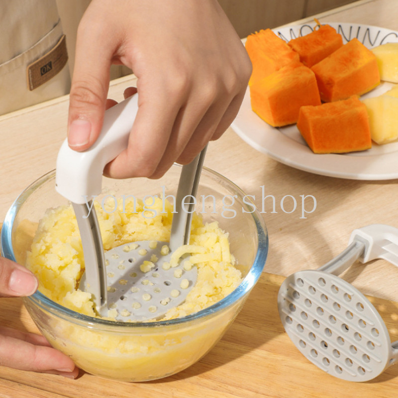 คู ่ มือเครื ่ องบดมันฝรั ่ งพลาสติกกดมันฝรั ่ งฟักทองSmasherผลไม ้ Crusherเครื ่ องมือห ้ องครัว