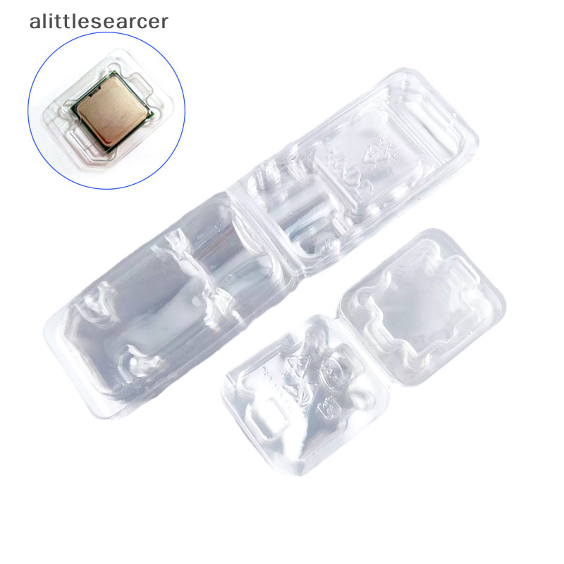 Alittlesearcer 10pcs Storage Clam Case CPU 775 1155 AMD Protect Box สําหรับ Intel IC Chipset EN