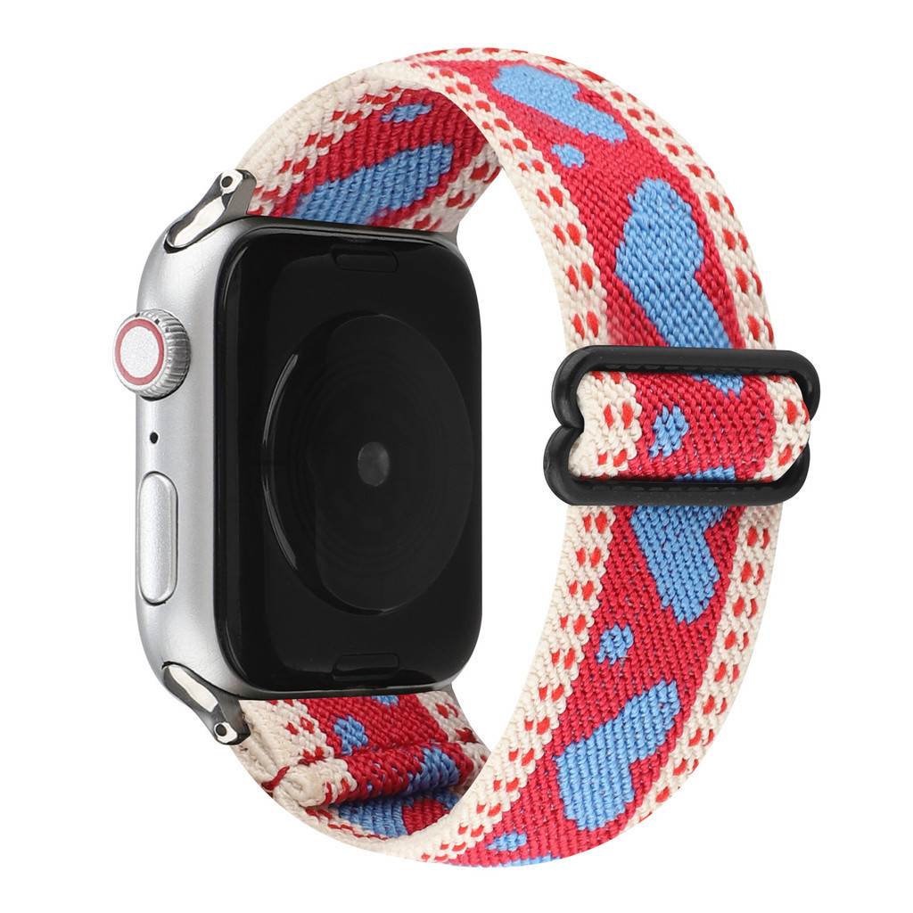 สายไนล่อน watch7se สายรัดยางยืดหัวเข็มขัดญี่ปุ่นเหมาะสำหรับ Apple Watch AppleWatch7-1