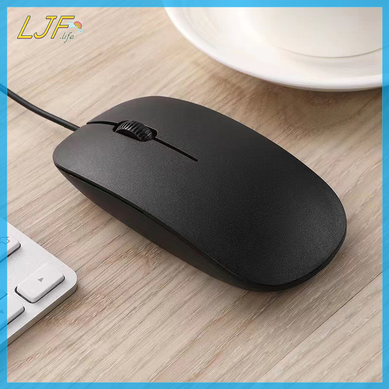 Ljf ขายร ้ อน Neutral เมาส ์ แบบมีสาย 2.4 Ghz พร ้ อมสาย USB Ergonomic Ultrathin เม ้ าส ์ สําหรับ PC แล ็ ปท ็ อปธุรกิจคอมพิวเตอร ์ สํานักงานเมาส ์ 1.2 M TH