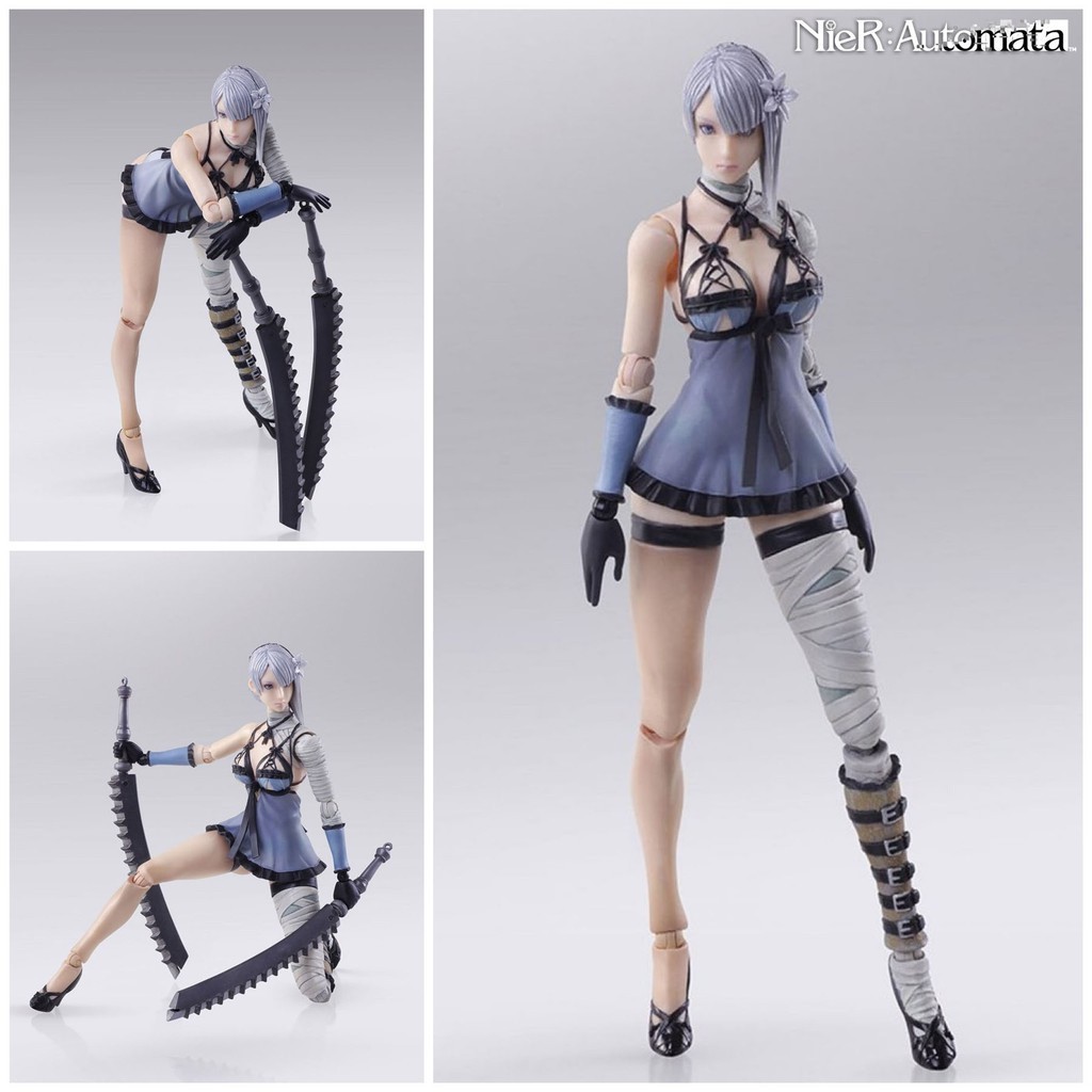 พร้อมส่ง Figma ฟิกม่า Model Figure ฟิกเกอร์ โมเดล จากเกม Game NieR Automata Neil Mechanical Era 2B Y
