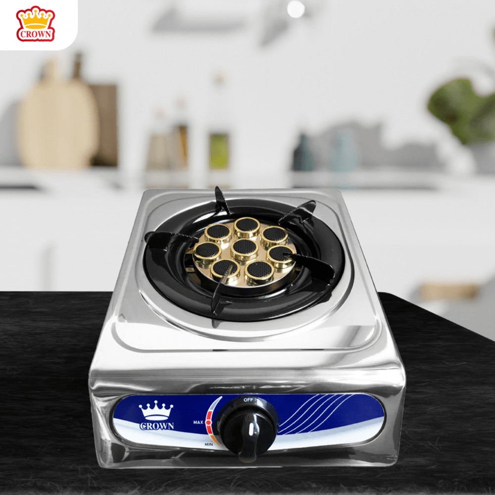 LOCAL789 CROWN เตาแก๊สตั้งโต๊ะหน้าสเตนเลส 1 หัวเตาอินฟาเรด VANDA-SS02 ร้านอยู่ในไทย