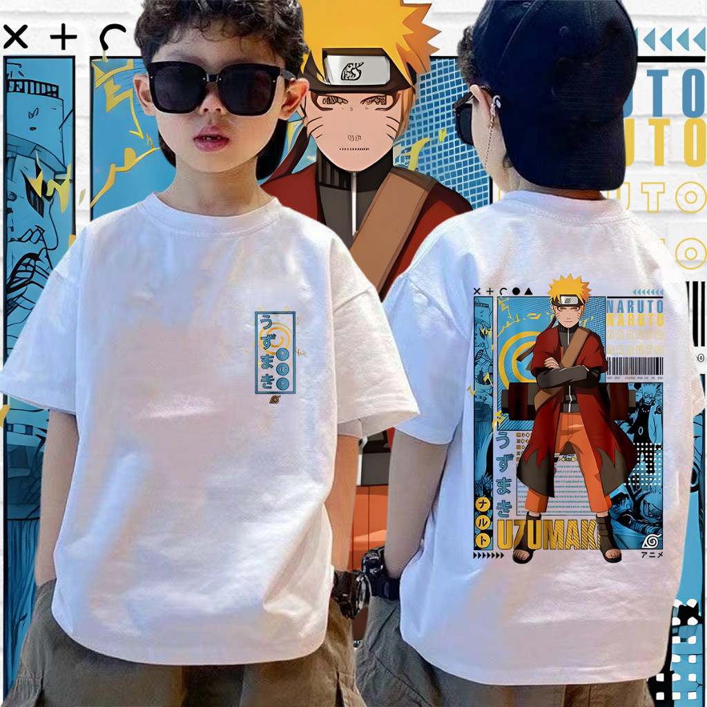 (🔥พร้อมส่ง🔥) เสื้อยืดเด็ก เสื้อนารูโตะ  Naruto uzumaki T-Shirt   ส่งจากไทย
