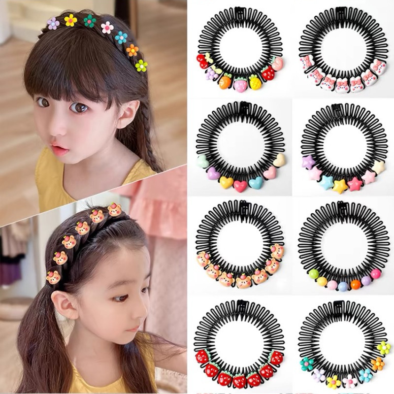 หักผม Handy เครื ่ องมือเด ็ กคลิปผมกลับหัวน ่ ารัก Headwear สาวขยายรุ ่ นดึงหวีผมแทรกหวีอุปกรณ ์ เสริมผม