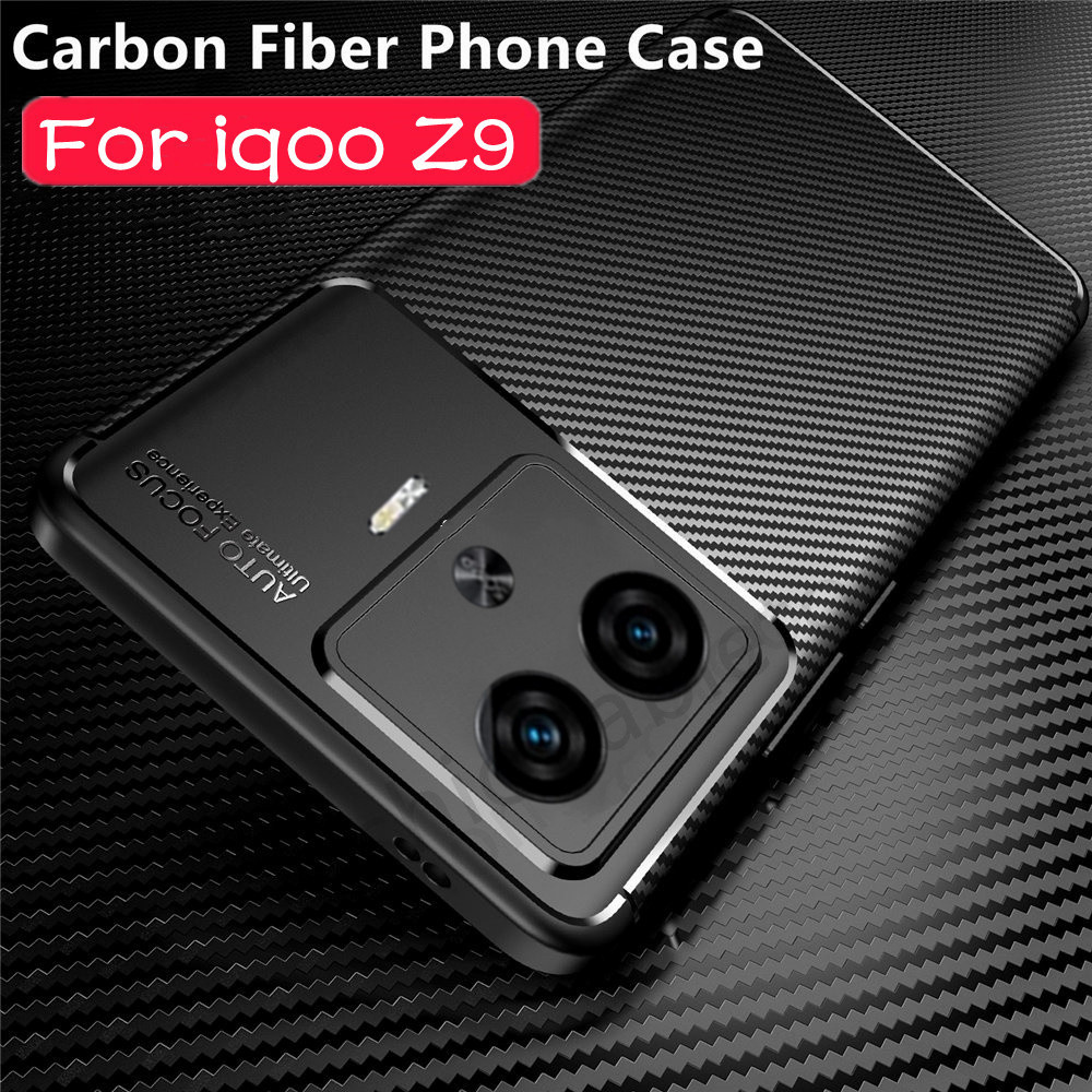 คาร์บอนไฟเบอร์สําหรับ Vivo iqoo Z9 X Z9X Z9 Turbo Z9Turbo iqooZ9X iqooZ9Turbo V2361A V2353A V2352A ป