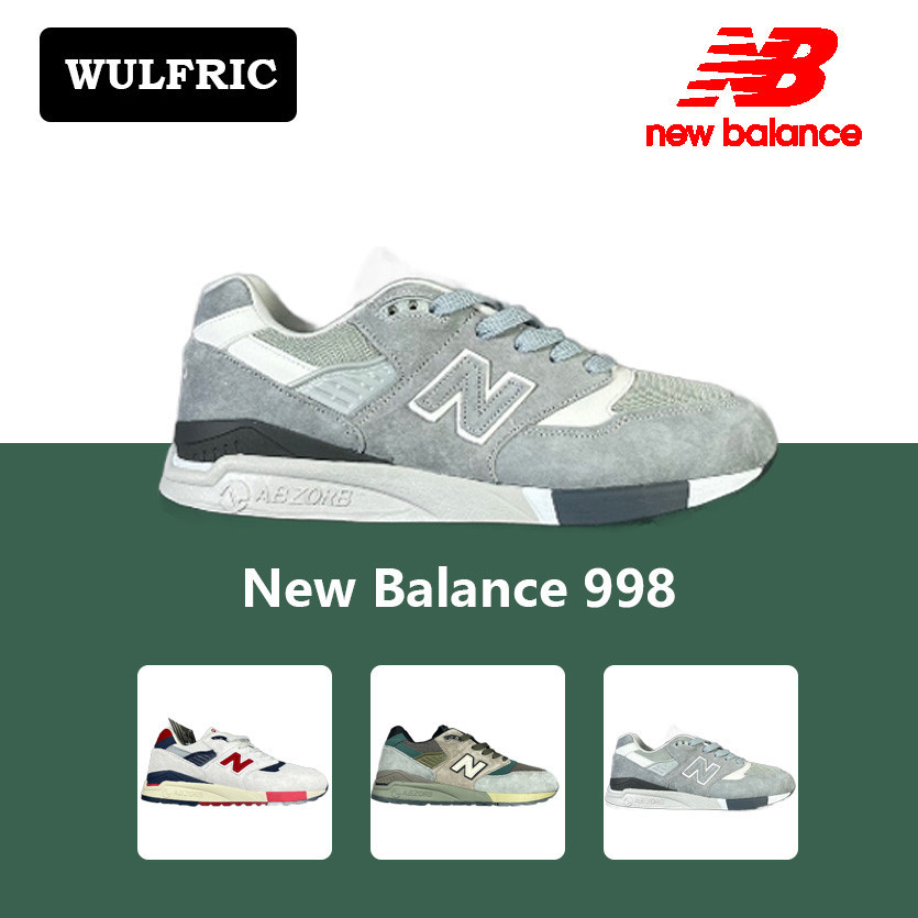 [ส่งฟรี]New Balance M998 grey WHITE รองเท้ากีฬา สําหรับผู้ชายและผู้หญิง