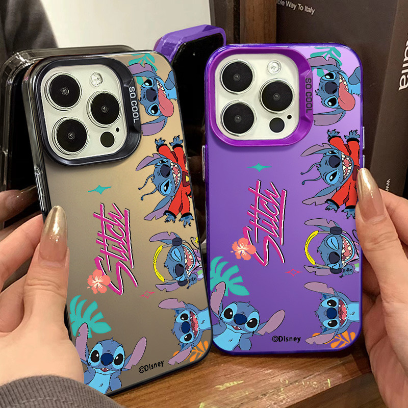 เคสโทรศัพท์คอลเลกชัน Stitch วาดด้วยมือเข้ากันได้กับ IPhone 15 14 11 12 13 Pro Max XR X XS Max 7/8 Plus Se2020 เคสโทรศัพท์ซิลิโคนหลุมขนาดใหญ่