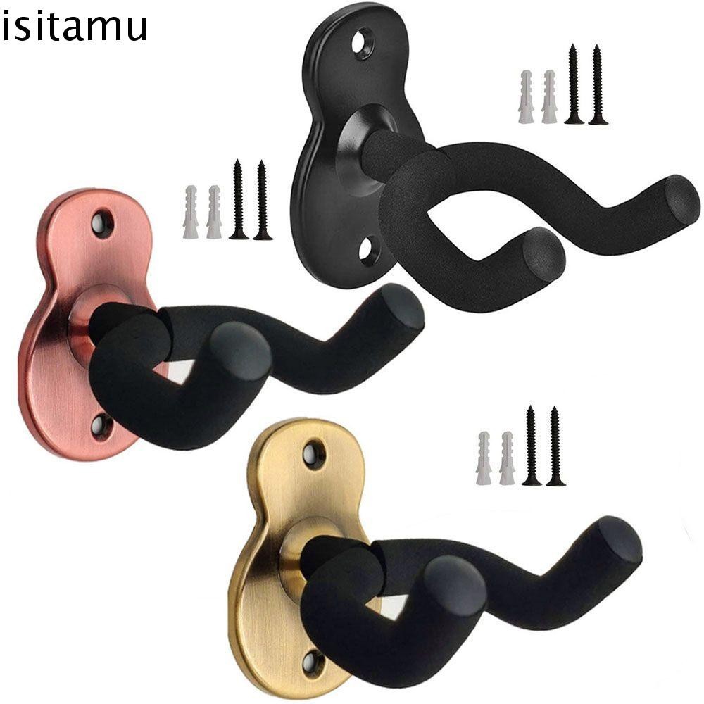 Isitaft กีตาร์แขวนเครื่องมืออุปกรณ์เสริม Universal Bass อุปกรณ์เสริม Wall Mount Stand Hanger Hook Holder กีตาร์แขวน