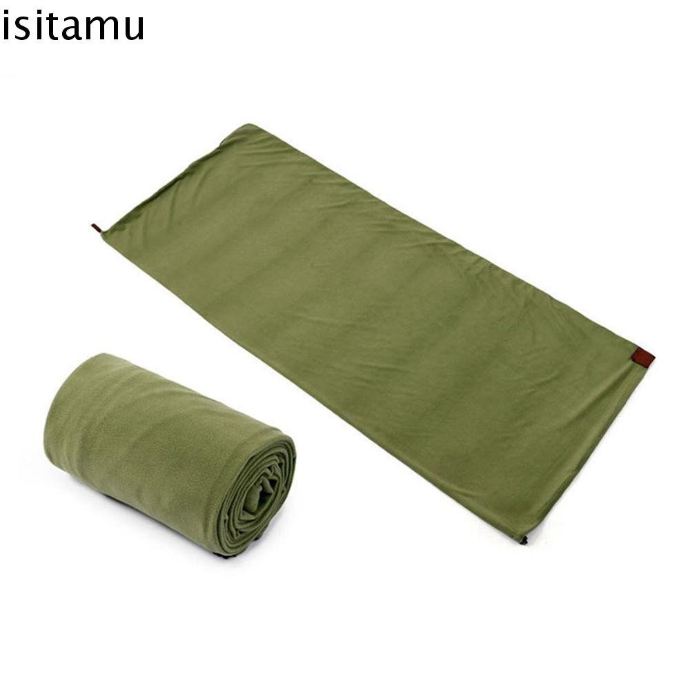 Isitaft ถุงนอน Warm Backpacking เดินป่า Polar Fleece Isolation Liner Outdoor Camping Sport Accessories ผ้าห่ม