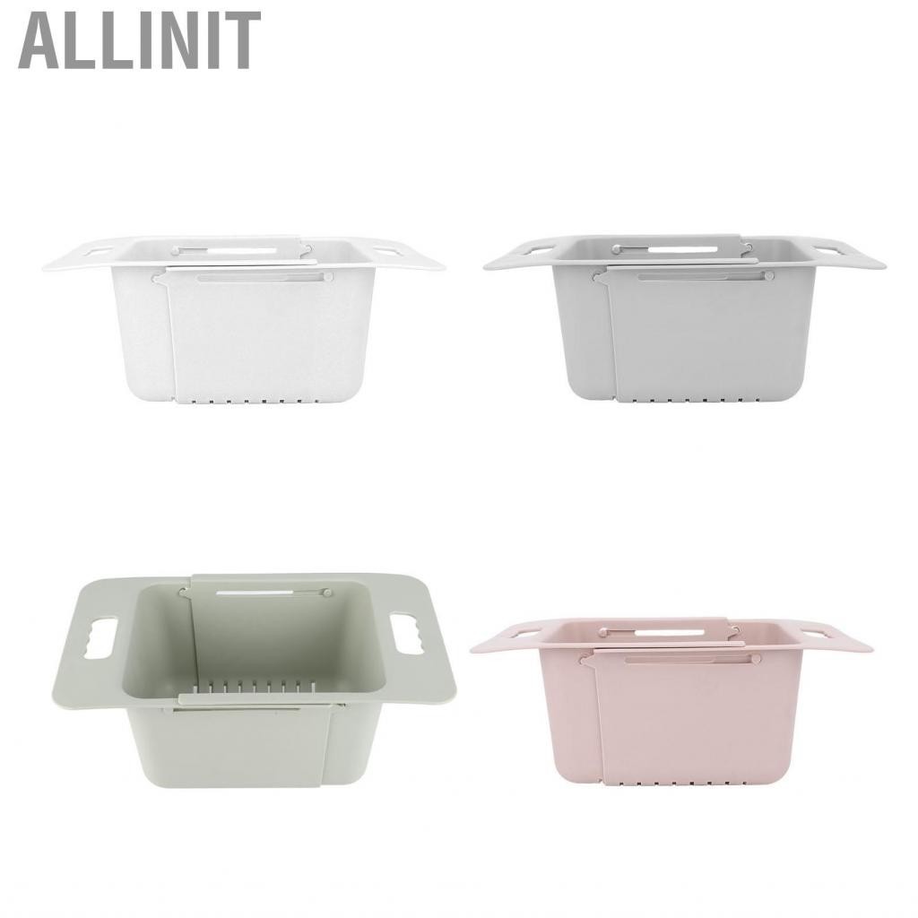 Allinit Deep Freezer Organizer Bin  Multifunctional Expandable Chest Basket PP with Handle for Kitchen