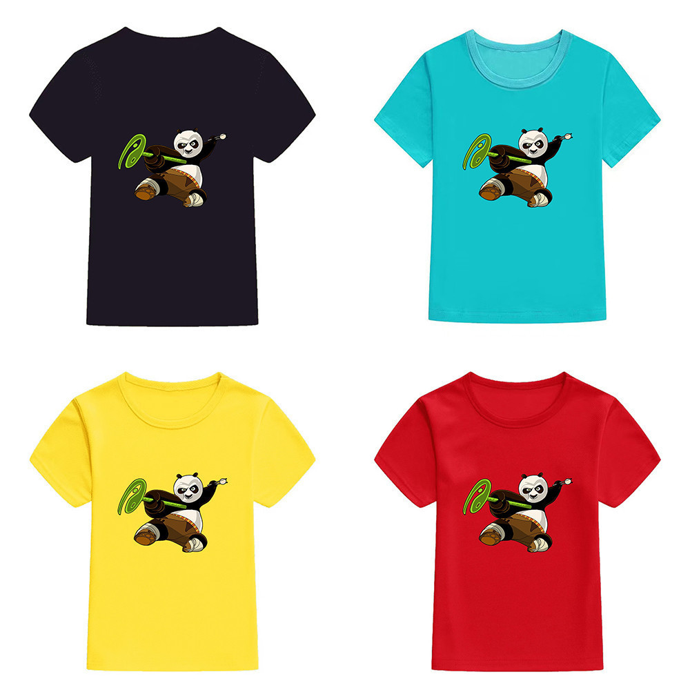 ✨ พร้อมส่ง ✨ ลอง ทรงหลวม ลาย Mingyuan KUNG FU PANDA 4 สําหรับเด็กผู้ชาย และผู้หญิง 100-150