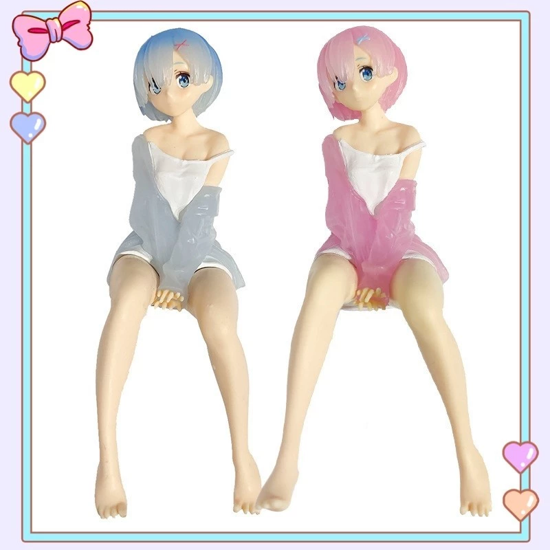 14ซม.อะนิเมะre❅lifeในโลกที ่ แตกต ่ างจากZero Action Figure Kawaii Ram Remนั ่ งลงรูปPVCรุ ่ นของเล ่ นคอลเลกชันตุ ๊ กตาเด ็ กของขวัญ