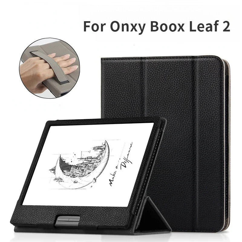 มือถือสําหรับ Onyx BOOX Leaf 2 leaf2 7 นิ ้ ว 2022 eBook Tri-พับขาตั ้ งกรณี BOOX Leaf 2 หนัง Funda