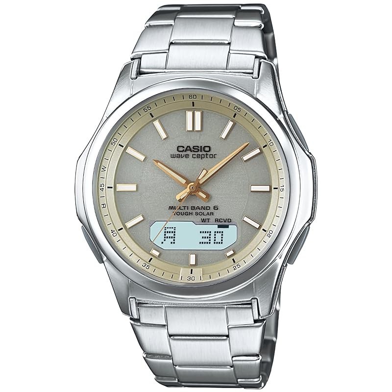 Casio] Wave Ceptor Wave Ceptor [Genuine Japan] Radio Wave Solar WVA-M630D-9AJF Men's Silver