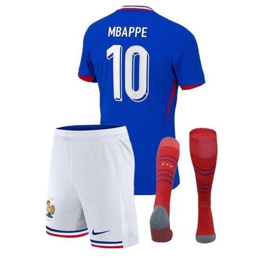New Children France Football Jersey 2024/25 Children Home football sportswear set+socks
