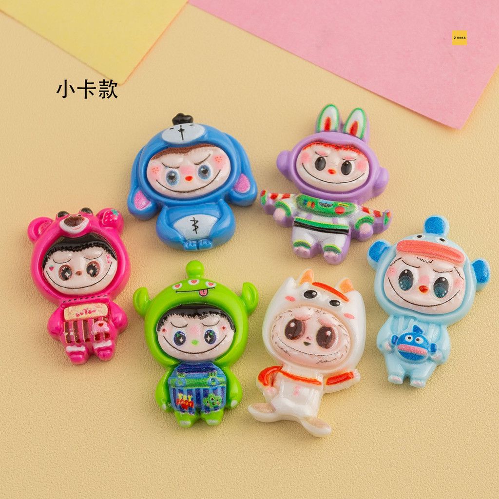 [3 #] น่ารักลาบู ช่องว่าง ชุด ทําเอง อุปกรณ์เสริมครีมกาวอุปกรณ์เสริมเคสโทรศัพท์กิ๊บหัวเชือกถ้วยน้ําสติกเกอร์หัวเข็มขัดรองเท้า ซคิว
