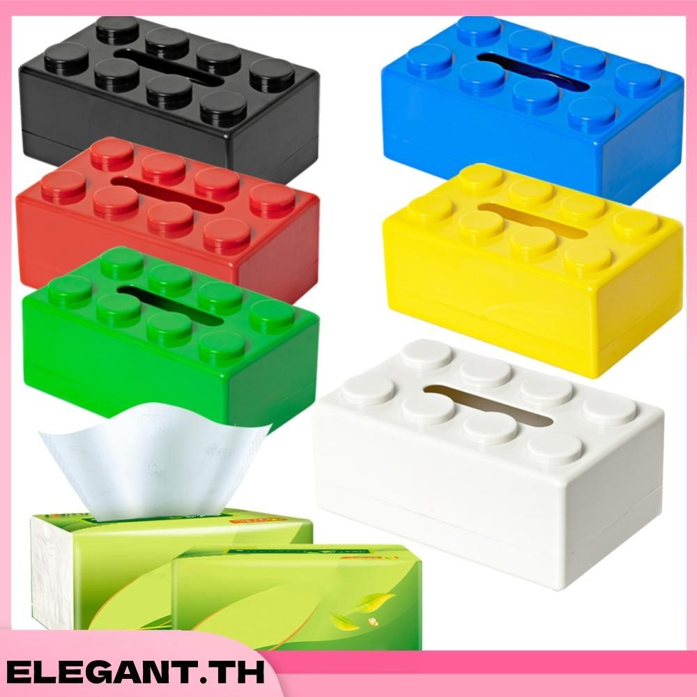 Creative Building Block กล ่ องกระดาษทิชชูฝาครอบเครื ่ องจ ่ ายกระดาษทิชชูเหมาะสําหรับตกแต ่ งบ ้ าน